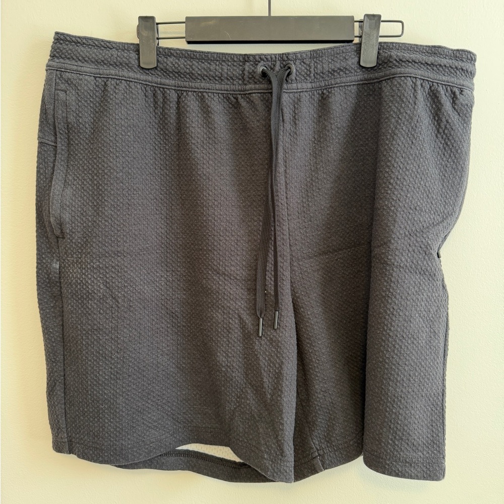 all in motion Men's Charcoal Textured Drawstring Athletic Shorts